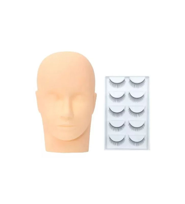 cabeza de practica y pestañas
