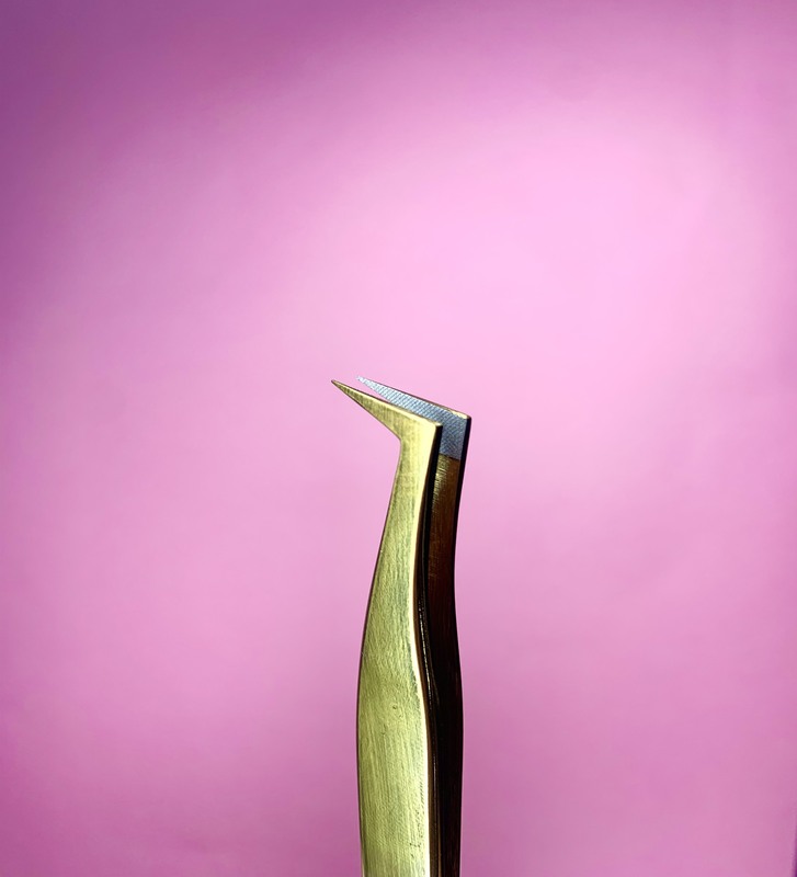 Pinzas con grip Rosa y Dorada